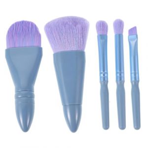 FRCOLOR Ensemble De Pinceaux De Maquillage De Voyage Avec Pinceaux &Agrave; Paupi&egrave;res Ronds Mini Outils De Maquillage Portables Pour Femmes Usage Quotidien (White Beach, neuf)