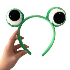 Serre-t&ecirc;te grenouille verte en peluche pour carnaval (guangzhouyaocikejiyouxiangongsi, neuf)