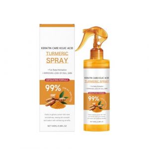 Spray exfoliant et éclaircissant au curcuma, hydratation légère, réduit le teint terne et favorise une peau plus lisse, spray nourrissant et hydratant, convient à tous les types de peau. (yuanchengkejiyouxiangongsi, neuf)