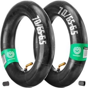 MOOVMOOV - 2 Chambres à air 70/65-6.5 (10 Pouces) avec Valve Coudée 70/0° - pour Trottinette électrique, Hoverboard, Mini Scooter. Compatible avec Pneu 70/65-6.5 ou 10x3.00-6.5. (MoovMoov, neuf)
