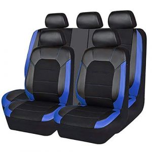 ZZQYLF Voiture Cuir Ensembles Housses Si&egrave;ge pour Audi A1 A2 A3 Sportback A1 8KX A2 A3 8P Convertible 1995-2023 2024, Respirante Imperm&eacute;able Nonslip Protection Interieu Accessoire,Blue (yingyuecang, neuf)