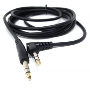 DRUT C&acirc;ble flexible st&eacute;r&eacute;o TRS m&acirc;le vers jack m&acirc;le coud&eacute; vers jack m&acirc;le coud&eacute; 3 m 6,35 mm (KABLE, neuf)