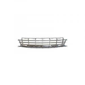 Grille de pare-choc avant inf&eacute;rieure chrom&eacute;e compatible avec Peugeot 207 Sport depuis 2006 (repiauto, neuf)