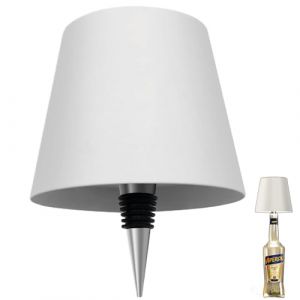 Lampe de bouteille d'alcool sans fil, 3 couleurs, lampe de table sans fil, lampe de table LED rechargeable, contr&ocirc;le tactile, lampe de bureau &agrave; intensit&eacute; variable pour chambre &agrave; coucher, restaurant, (V-Lighting Store, neuf)