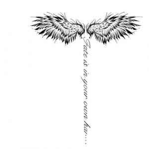 5 PCS Temporary Tattoos Tatouage Autocollant Ailes D'Ange Pour Femme, Imperméable, Longue Durée, Simulation De Poitrine, Tatouage Semi-Permanent, Anglais (weishurongshaomao, neuf)