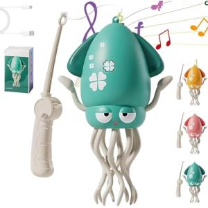 Starnearby Jouet Musical pour Bébé, Poulpe Dansant, Pieuvre Dansante avec LED et Musique, Capteur d'évitement d'obstacles Automatique et Rampant, Pieuvre électrique Jouet pour Enfants (Vert) (Pasercvxzoreso, neuf)