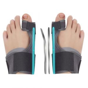 XFSRG 1 Paire Correcteur Hallux Valgus Femme Separateur Orteil Avec Coussinets De Protection Orthese Hallux Valgus Corrective Réglables Redresseur Orteil Convient Homme Et Femme(Gris) (QR CONSULTING SHOP, neuf)