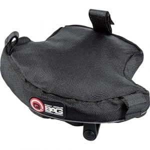QBag Sac arrière Moto Sac de Moto Sac de Porter pour BMW R 1200/1250 GS LC 1,2 litres, Unisexe, été, Noir Sacoche arrière Sacoche de porte-bagages, imperméable, passepoil réfléchissant, fond rembourré (Polo Motorrad, neuf)