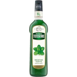 Teisseire Sirop de menthe verte de qualité professionnelle 100cl (THE SIROP SHOP, neuf)