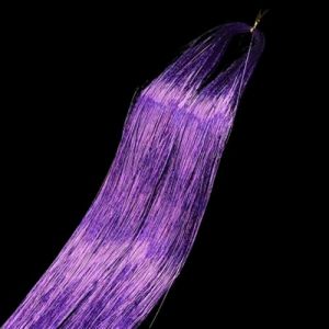 Extensions de cordes à paillettes for cheveux, Kit de guirlandes de cheveux à fils brillants de 50cm, accessoires, guirlandes de cheveux for coiffure de femmes(Violet) (shiyuanqing222, neuf)