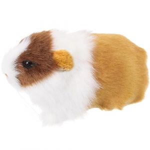 Cochon d'Inde en peluche, mignon et doux, jouets pour enfants, cochon d'Inde réaliste, jouet en fausse fourrure, jouet de hamster, décoration, fournitures de fête à thème, animaux en peluche (DUDUONOA15, neuf)