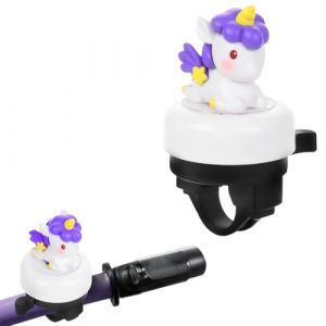 LEPGUYO Sonnette Velo Enfant Licorne - Accessoire Velo pour Fille Gar&ccedil;on Adulte, Compatible avec Velo Scooter Tricycle, Cadeau Anniversaire F&ecirc;te Enfants (JIANG JUNNAN UK STORE, neuf)