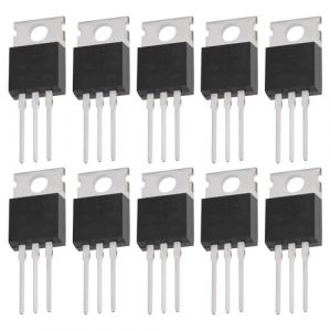 Be In Your Mind Lot de 10 Transistors MOSFET IRF3708 Transistors MOSFET de Puissance à Canal N TO220 30 V 62 A pour Applications électroniques (BE IN YOUR MIND, neuf)
