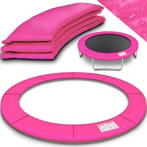KIDUKU&reg; 244 305 366 427 cm Coussin de Protection pour Trampoline Couverture Rembourrage | r&eacute;sistant aux intemp&eacute;ries | aux UV et au Gel (Rose, 244cm) (DWD-Company, neuf)