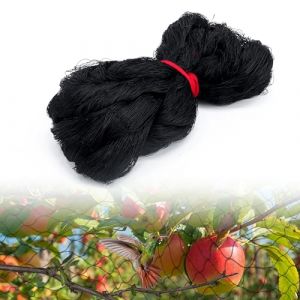 CHEOAR Filet Anti-Oiseaux [10m x 15m] | Filet de Protection avec Mailles 5cm | Filet pour Arbres Fruitiers, Potager, Plantes & Bassins | en Poly&eacute;thyl&egrave;ne (PE) R&eacute;sistant aux UV | Noir (Zhuo-Eu, neuf)