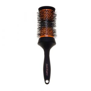 Denman (Large) Thermo Ceramic Hourglass Hot Curl Brush - Hair Curling Brush for Blow-Drying, Straightening, Defined Curls, Volume & Root-Lift - Orange & Black, (DHH4) (Denman Brush., neuf)