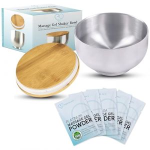 Set de gel de massage Nuru Platinum en poudre | 5 x poudre de massage en sachet de 5g | 1 x bol de 500ml (JapanLotionSeller, neuf)