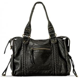 G&eacute;n&eacute;rique Sac a Main Femme Cuir, Sac &agrave; main vintage, Sac &agrave; bandouli&egrave;re pour Les Cours Lycee, Sacs &agrave; bandouli&egrave;re Fourre Tout avec sangle r&eacute;glable Pour l'&eacute;cole, les voyages (demiawaking, neuf)