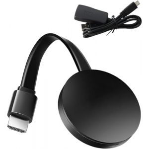 Miracast HDMI Dongle, sans Fil Dongle HDMI WiFi, 4K/2.4G Wireless Display Adapter WiFi Compatibles i-Phone/i-Pad/Mac OS/Android/iOS/Windows/TV/Moniteur, Supporte DLNA, Miracast, Airplay (HongQiRongChiSeller, neuf)