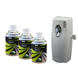 Insecticide Au Pyrèthre Naturel, Aérosols 3x250ml avec le Diffuseur, Anti Mouches, Moucherons, Moustiques, Mites, Punaises de Lit (APRODOM, neuf)