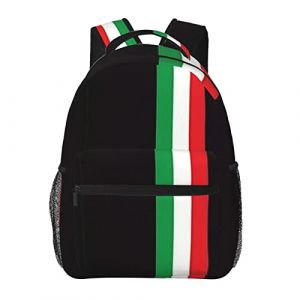 Sac à dos drapeau italien pour voyage, randonnée, camping, sac à dos pour homme et femme, Drapeau Italie 01, taille unique (yichangshisanzexushangmaoyouxiangongsi, neuf)