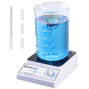 Koolertron Agitateur Magnétique avec 3 Barres D'agitation et Récupérateur de Barre D'agitation Portable Agitateur Aimanté pour le Laboratoire Capacité Maximale 3000 ml (iTao_mall, neuf)