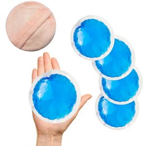 Petits packs de glace 5 packs de glace ronds r&eacute;utilisables en gel pour blessures, compresse froide en gel pour soulager la douleur, compresse froide pour dents de sagesse, premiers secours, gonflement (WorldBio, neuf)