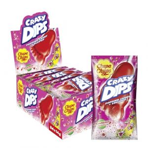 Crazy Dips FRAISE, bte de 24 (Mega-Paradies GmbH, neuf)