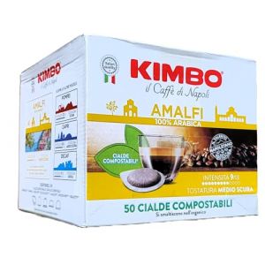 Kimbo Amalfi Lot de 50 dosettes ESE 100 % Arabica 44 mm 7,3 g (ItalianTaste, neuf)