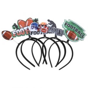 JOINPAYA 5 Pièces Bandeau De Fans Bande De Cheveux Football Sportif Bandeaux De Fan De Sport Casque De Rugby Bandeaux De Compétition Sportive Cerceaux De Cheveux De Fête Plastique (Leasndao, neuf)