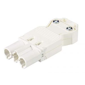 Wieland 92.932.3053.0 connecteur GST18/3 vers vis plat, blanc (Belondis Store, neuf)