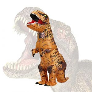 BAJENA Costume de dinosaure gonflable adulte enfant Costume gonflable Halloween pour Cosplay f&ecirc;te carnaval de no&euml;l hommes femmes (110-150CM) (CHIWEIGUANGSI, neuf)