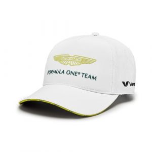 Casquette de l'&eacute;quipe Aston Aston Martin F1 2024 - Unisexe - Blanc - Taille Unique (Vantage97, neuf)