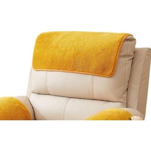 Housse D'appui-T&ecirc;te D'accoudoir pour Accoudoir Canap&eacute; Couverture de Protection Fauteuil Relax Inclinable Noel 2 3 1 Places, Chien Chat, Imperm&eacute;able Antid&eacute;rapant, Angle Cuir avec Oreilles 1(1950,No Poc (GAOYC, neuf)