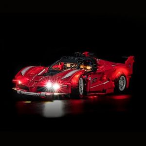 Kit d'&eacute;clairage LED compatible avec Lego 42212 Ferrari FXX K (pas de mod&egrave;le), kit d'&eacute;clairage d&eacute;coratif compatible avec Lego Ferrari FXX K Jouets cr&eacute;atifs (BrickBling Lighting, neuf)