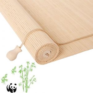 JSDMBD sur Mesure Store Venitien Store Bambou Exterieur Store Occultant Fenetre Tissé à La Main Facile à Installer Convient pour Une Utilisation Intérieure Et Extérieure A+ Wood Color (LXXDSDDM, neuf)