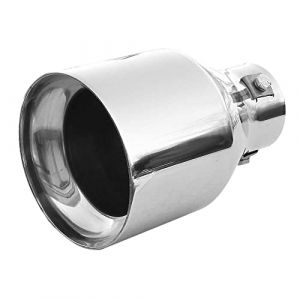 Embout D'echappement De Voiture En Acier Inox 50mm Chrome Universel (CarJoy, neuf)