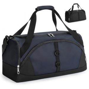 Rieeyrslza Sac de Sport avec Compartiment Chaussures 40L Sac de Voyage avec Poche Humide Grande Capacit&eacute; Sac Gym Fitness, Ceinture Auxiliaire pour Valise de Voyage, Bandouli&egrave;re R&eacute;glable (4197# Bleu) (Weiao, neuf)