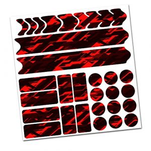 AlphaShield Film de protection autocollant pour cadre de vélo, VTT, BMX, carbone, R159 R161 (12 rouge fluo (Future Neon Rot)) (Finest-Folia, neuf)