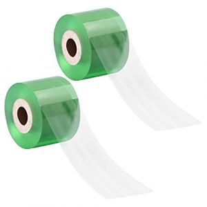 2 Rouleaux Ruban Greffage Plantes Arbres Fruitiers 100m x 4cm, Ruban de Greffe Auto-Adh&eacute;sif Transparent Extensible, Etirable Bande Barri&egrave;re Greffage, Film R&eacute;paration de Plante pour Jardin P&eacute;pini&egrave;re (lanyitao, neuf)