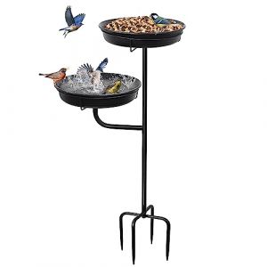 Giyiprpi Bain d'oiseaux Bain d'oiseaux Bol d'alimentation Point d'eau Bain d'oiseaux sur Pied Jardin pour Oiseaux Sauvages Abreuvoir pour Oiseaux Jardin sur Pied Mangeoire à Oiseaux Bol de Bain d'ois (Yingleisi Direct, neuf)