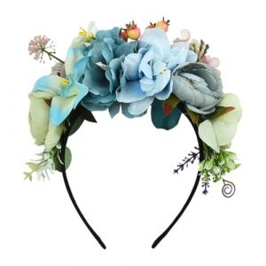 Couronne Fleurs Bandeau Accessoires Pour Cheveux Asudaro Boho Fleur Couronne Rose Fleur Bandeau À La Main Fleur Couronne Fleur Casque (Amorar, neuf)
