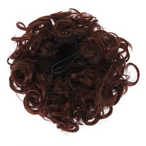DEARMAMY Extensions De Cheveux Chignon Décoiffé Chignon Ondulé Faux Chignon Chignon Bouclé Faux Chignon Brosse À Chignon Synthétique Chignon Bouclé Perruques Bouclées Bouclés Fil (Liiane, neuf)