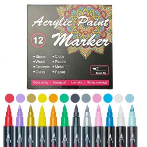 Marqueurs Pour La Peau Lavables - 12 Marqueurs De Maquillage Lavables Hypoallergéniques,Stylos Effaçables Pour Dessin Artistique, Fournitures Maquillage Peinture Adultes Adolescents (eipusalt, neuf)