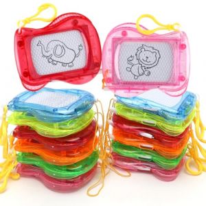 12 Pièces Mini Ardoise Magique Enfant Portable Tableau de Dessin Magnétique Effaçable avec Porte-Clés, Mini Ardoise à Dessin Magique Jeu Educatif, Anniversaire des enfants Cadeaux de Noël (Fouvin, neuf)