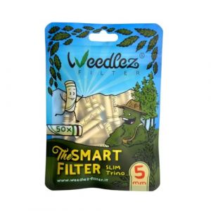 Filtre à charbon actif et cellulose - 5 mm - Pack (50) (Mister Canapa, neuf)