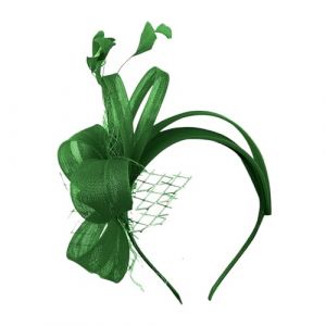 Chapeau bibi pour femme pour mariage, bibi à plumes et fleurs, chapeau bibi de mariage, chapeau de thé, cocktail, soirée, chapeau de fête en maille avec serre-tête, pinces à cheveux (ZWZDS, neuf)