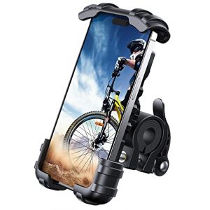 Lamicall Support Téléphone Vélo, Support Téléphone Moto - Support Guidonavec 360° Rotation pour iPhone 15/14/13/12/11 Pro Max, Plus, Mini XS X 8 7, Samsung, Huawei, 4.7-6.8 Pouces Smartphones - Noir (LA-Malta-Store, neuf)