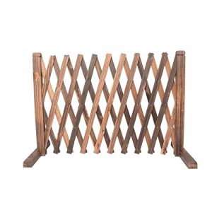 perfk Clôture en bois extensible Panneau d'écran de jardin pliable Porte de jardin autoportante Clôture en treillis Accessoires photo pour extérieur Maison (perfk, neuf)