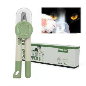 TMRBBesty Coupe Griffe Chien - Coupe Ongle Chat - avec Lumière LED, Verrouillage Sécurité, Lime, Protection Contre Éclaboussures, pour Chat Chien Animaux Petite Moyenne (LONG Shopping store, neuf)